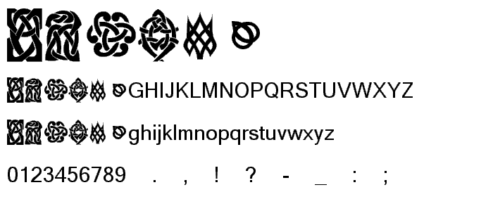 KR Keltic Six font